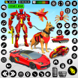 Dog Robot Car War: Robot Games