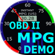 ไอคอนของโปรแกรม: OBDII Car MPG Demo (Gasol…