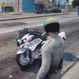 أيقونة البرنامج: US Police Bike Rider Simu…