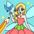 プログラムのアイコン：Draw Happy Fairy : Fun Ga…