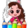 プログラムのアイコン：Glitter Toca Coloring Boo…