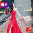 Icoon van programma: Yang Mi Red Dress Wallpap…