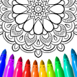 أيقونة البرنامج: Mandala Coloring Pages