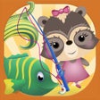 プログラムのアイコン：Candy Raccoon: Fishing fo…