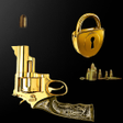 Programikonen: Gun shooting lock screen …