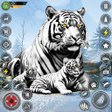 أيقونة البرنامج: Snow Tiger Family Simulat…