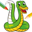 Icoon van programma: Snake drawing coloring bo…