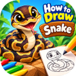 Ikon program: Snake drawing coloring bo…