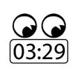 프로그램 아이콘: Badge Clock: simple digit…