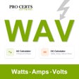 Icon of program: Watts Amps Volts  Calculator