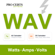Иконка программы: Watts Amps Volts Calculat…