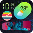 أيقونة البرنامج: Kclock: Clock Widget iOS1…