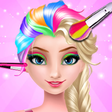 Ícone do programa: Ice Queen Rainbow Hair Sa…