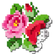 Programikonen: Flowers Pixel Art Colored