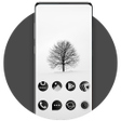 Icoon van programma: Black  White Theme