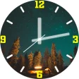 Night Sky Clock Live Wallpaper