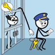 プログラムのアイコン：Stickman thief : brain pu…