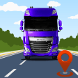 Truck GPS Route Navigation Map