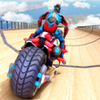أيقونة البرنامج: US Police Robot Bike Stun…