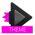 Programikonen: Dark Pink Skin - Rocket P…