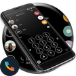 Programikonen: Circle Black White Phone …