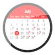 プログラムのアイコン：Calendar for Wear OS
