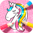 Biểu tượng của chương trình: Unicorn Coloring Book