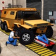 أيقونة البرنامج: Monster Truck Mechanic Si…