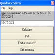 Icono de programa: Quadratic Solver