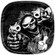 程序图标：Hell Skull and Gun Theme