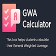 GWA Calculator: Export GWA Results