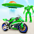 Icon of program: Spaceship Robot Bike Game…