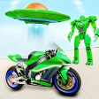 Spaceship Robot Bike Game 3d