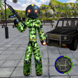 プログラムのアイコン：Flying US Army Stickman R…