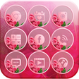 Programikonen: Pink Rose Theme Love Memo…