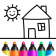 Иконка программы: Bini Drawing for kids gam…