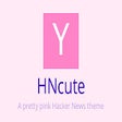 HNcute: A pretty pink Hacker News theme