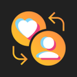 أيقونة البرنامج: TikGain - Get the real li…