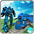 Futuristic Euro Train Transformation Robot War 3D icon