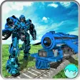 Futuristic Euro Train Transformation Robot War 3D
