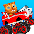 Programikonen: Cat Race Car Snow Drift S…