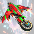 Ícone do programa: Flying Motorbike Taxi Dri…