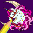 Unicorn Paint by Number Draw