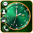 Programikonen: Gold Green Luxury Clock A…
