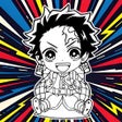 プログラムのアイコン：Draw and Color: Demon Sla…