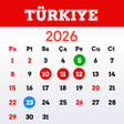 程序图标：Türkiye Takvimi 2023