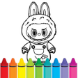 ไอคอนของโปรแกรม: Kawai Labubu Coloring Pag…