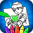 Ícone do programa: Ben Alien 10 coloring boo…