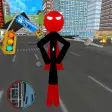 Spider Stickman Rescue Duty : Crime City Battle 3D