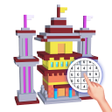 Icon of program: Castles Voxel Color by Nu…